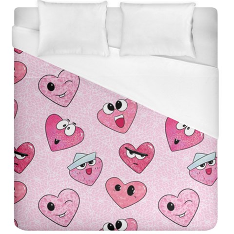 Emoji Heart Duvet Cover (King Size) from ArtsNow.com