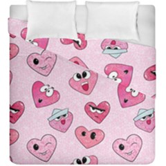 Emoji Heart Duvet Cover Double Side (King Size) from ArtsNow.com