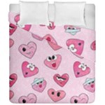 Emoji Heart Duvet Cover Double Side (California King Size)