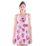 Emoji Heart Scoop Neck Skater Dress