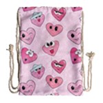 Emoji Heart Drawstring Bag (Large)