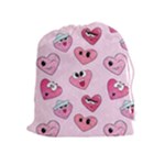 Emoji Heart Drawstring Pouch (XL)