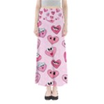 Emoji Heart Full Length Maxi Skirt