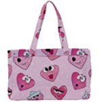 Emoji Heart Canvas Work Bag