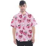 Emoji Heart Men s Short Sleeve Shirt