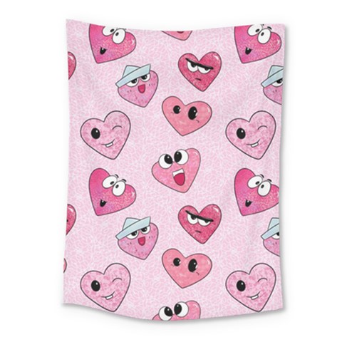 Emoji Heart Medium Tapestry from ArtsNow.com