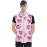 Emoji Heart Men s Puffer Vest
