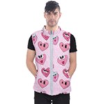 Emoji Heart Men s Puffer Vest