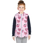 Emoji Heart Kids  Hooded Puffer Vest