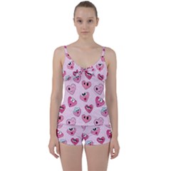 Tie Front Two Piece Tankini 