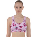 Emoji Heart Back Weave Sports Bra