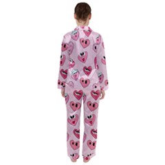 Women s Long Sleeve Satin Pajamas Set	 