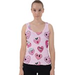 Emoji Heart Velvet Tank Top