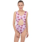 Emoji Heart Center Cut Out Swimsuit