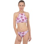 Emoji Heart Racer Front Bikini Set