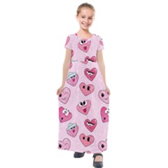 Kids  Short Sleeve Maxi Dress 