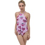 Emoji Heart Go with the Flow One Piece Swimsuit