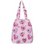 Emoji Heart Center Zip Backpack