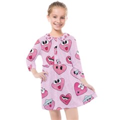 Kids  Quarter Sleeve Shirt Dress 