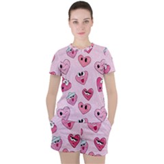 Women s Mesh T-Shirt and Shorts Set 