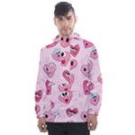 Emoji Heart Men s Front Pocket Pullover Windbreaker