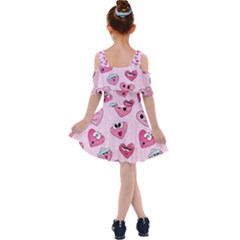 Kids  Shoulder Cutout Chiffon Dress 