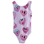 Emoji Heart Kids  Cut-Out Back One Piece Swimsuit