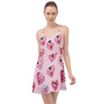 Emoji Heart Summer Time Chiffon Dress