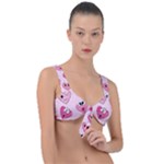 Emoji Heart Front Tie Bikini Top