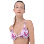 Emoji Heart Knot Up Bikini Top