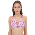 Emoji Heart Cage Up Bikini Top