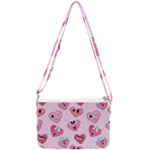 Emoji Heart Double Gusset Crossbody Bag