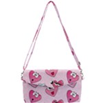 Emoji Heart Removable Strap Clutch Bag