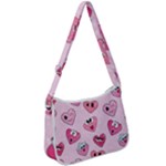 Emoji Heart Zip Up Shoulder Bag