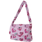 Emoji Heart Full Print Messenger Bag (L)