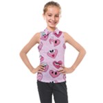 Emoji Heart Kids  Sleeveless Polo Tee