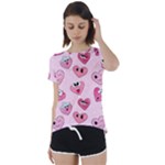 Emoji Heart Short Sleeve Foldover Tee