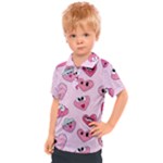 Emoji Heart Kids  Polo Tee