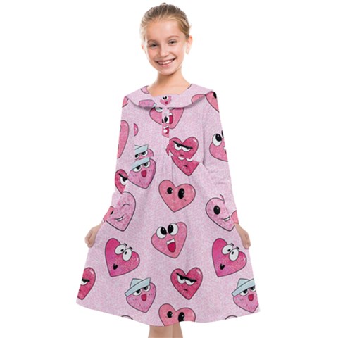 Emoji Heart Kids  Midi Sailor Dress from ArtsNow.com