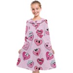 Emoji Heart Kids  Midi Sailor Dress