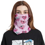 Emoji Heart Face Covering Bandana (Two Sides)