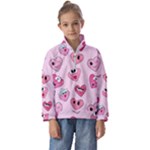 Emoji Heart Kids  Half Zip Hoodie