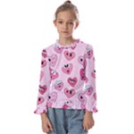 Emoji Heart Kids  Frill Detail Tee