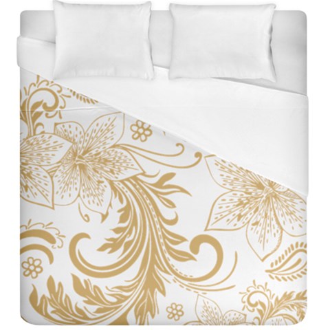 Flowers Shading Pattern Duvet Cover (King Size) from ArtsNow.com