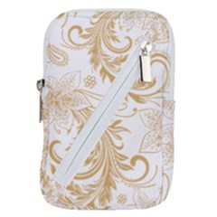 Flowers Shading Pattern Belt Pouch Bag (Large) from ArtsNow.com