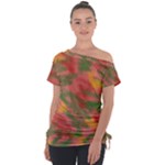 Artflow  Off Shoulder Tie-Up Tee