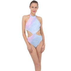 Halter Side Cut Swimsuit 