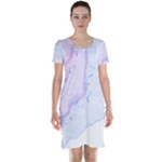 color flow Short Sleeve Nightdress