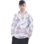  Cute unicorn cats Men s Pullover Hoodie