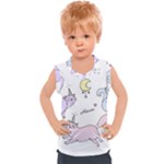  Cute unicorn cats Kids  Sport Tank Top